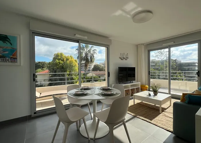 T2 Moderne Terrasse 2min Plages De Juan-les-pins! Lägenhet *