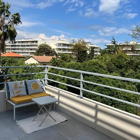 T2 Moderne Terrasse 2min Plages De Juan-les-pins! 公寓